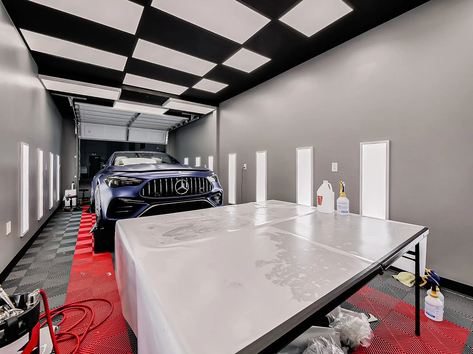 Heated warehouse space